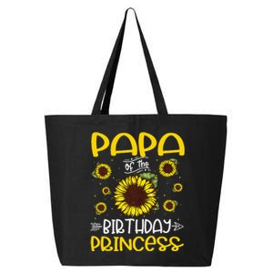 Papa Of The Birthday Princess Sunflower Family 25L Jumbo Tote