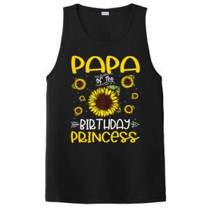 Papa Of The Birthday Princess Sunflower Family PosiCharge Competitor Tank