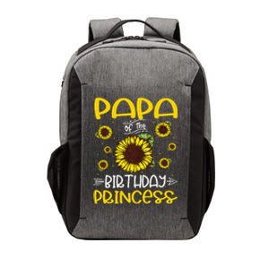 Papa Of The Birthday Princess Sunflower Family Vector Backpack