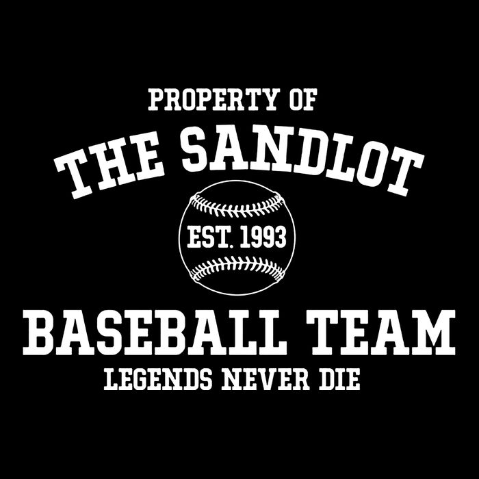 Property Of The Sandlot Est 1993 Baseball Team Legends Never Die Visor