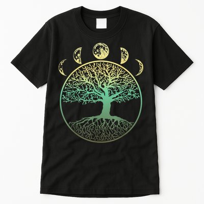 Phases Of The Moon Funny Tree Of Life Cottagecore Tall T-Shirt