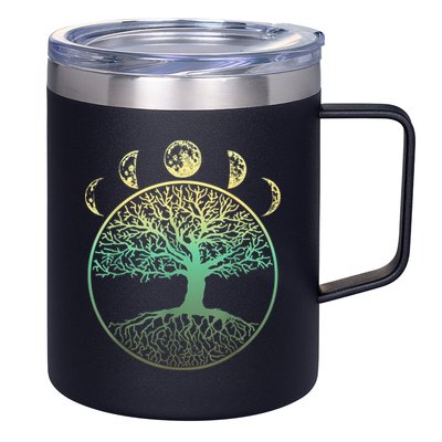 Phases Of The Moon Funny Tree Of Life Cottagecore 12oz Stainless Steel Coffee Mug