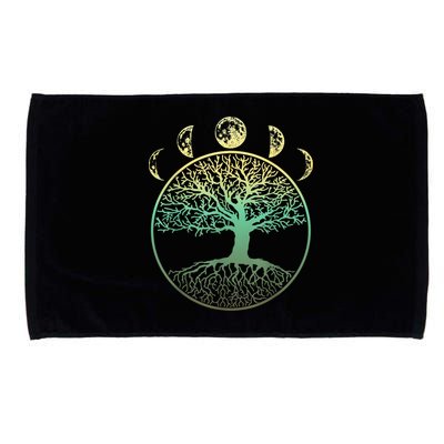 Phases Of The Moon Funny Tree Of Life Cottagecore Microfiber Hand Towel