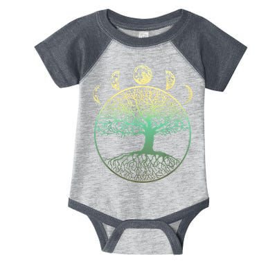 Phases Of The Moon Funny Tree Of Life Cottagecore Infant Baby Jersey Bodysuit
