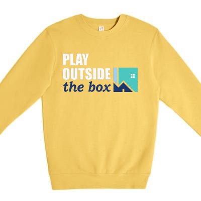 Play Outside The Box Premium Crewneck Sweatshirt