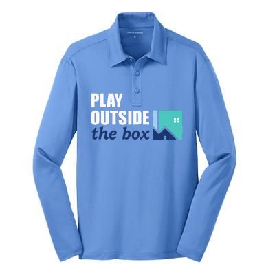 Play Outside The Box Silk Touch Performance Long Sleeve Polo