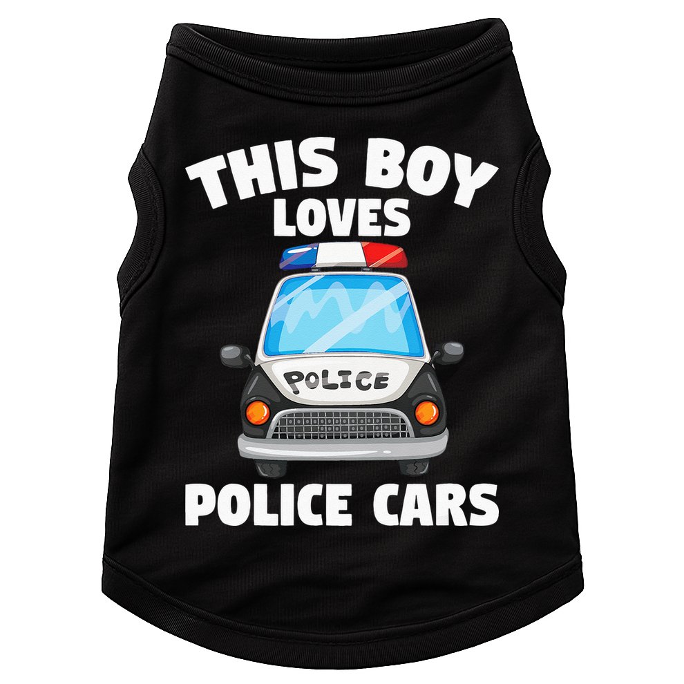 Police Officer This Boy Loves Police Cars Doggie Tank