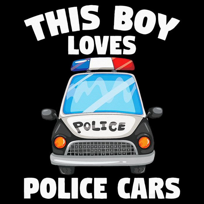 Police Officer This Boy Loves Police Cars Zip Tote Bag