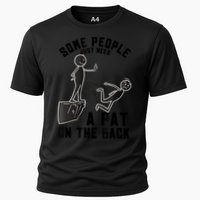 Pat On The Back Funny Adult Sarcastic Design Cooling Performance Crew T-Shirt