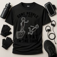 Pat On The Back Funny Adult Sarcastic Design Cooling Performance Crew T-Shirt