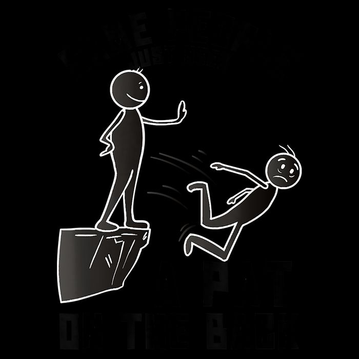 Pat On The Back Funny Adult Sarcastic Design Cooling Performance Crew T-Shirt