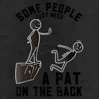 Pat On The Back Funny Adult Sarcastic Design Adult Drive Performance Visor