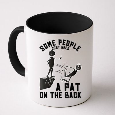 Pat On The Back Funny Adult Sarcastic Design Mug