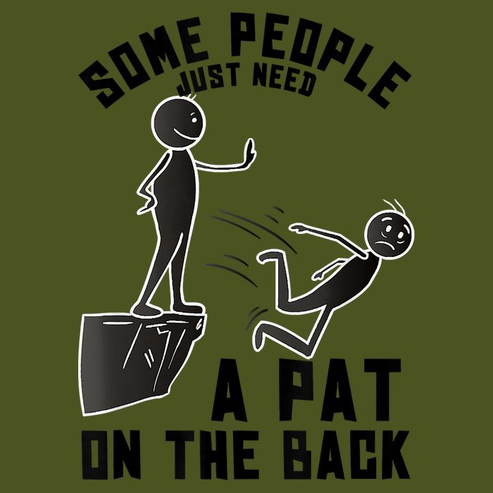 Pat On The Back Funny Adult Sarcastic Design Sustainable Bucket Hat