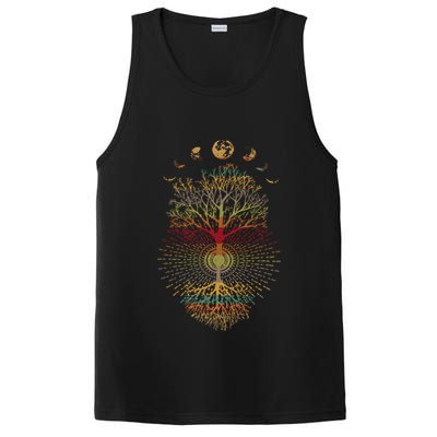 Phases of the Moon Retro 60's 70's Vibe Tree of Life PosiCharge Competitor Tank