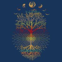 Phases of the Moon Retro 60's 70's Vibe Tree of Life Infant Baby Jersey Bodysuit