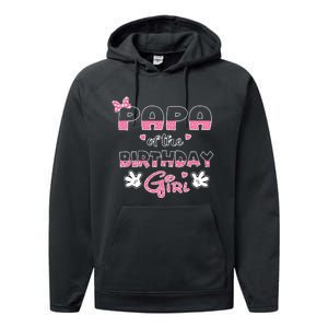 Papa Of The Birthday Girl Mouse Family Matching Performance Fleece Hoodie