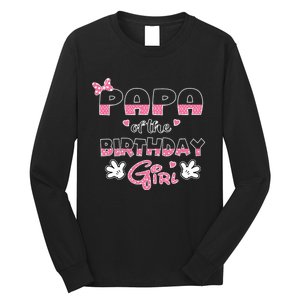 Papa Of The Birthday Girl Mouse Family Matching Long Sleeve Shirt