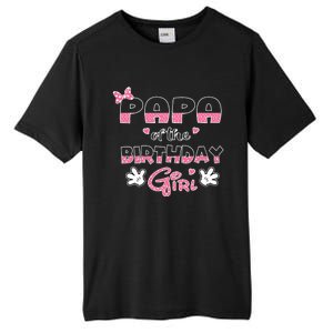 Papa Of The Birthday Girl Mouse Family Matching Tall Fusion ChromaSoft Performance T-Shirt