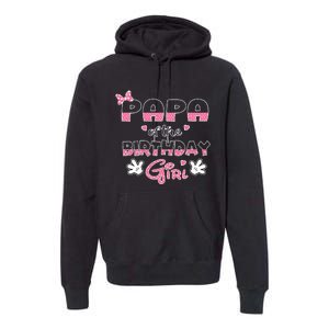 Papa Of The Birthday Girl Mouse Family Matching Premium Hoodie