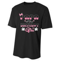 Papa Of The Birthday Girl Mouse Family Matching Performance Sprint T-Shirt