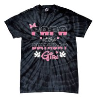 Papa Of The Birthday Girl Mouse Family Matching Tie-Dye T-Shirt