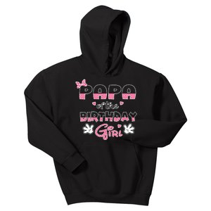 Papa Of The Birthday Girl Mouse Family Matching Kids Hoodie