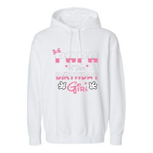 Papa Of The Birthday Girl Mouse Family Matching Garment-Dyed Fleece Hoodie