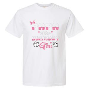 Papa Of The Birthday Girl Mouse Family Matching Garment-Dyed Heavyweight T-Shirt