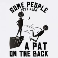 Pat On The Back Funny Adult Sarcastic Design Sustainable Bucket Hat