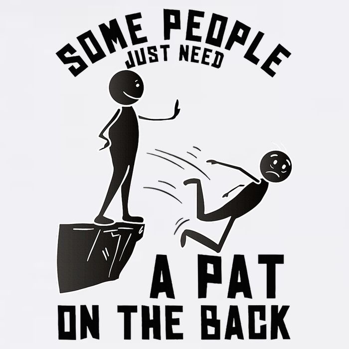 Pat On The Back Funny Adult Sarcastic Design Sustainable Bucket Hat