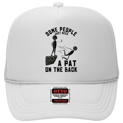 Pat On The Back Funny Adult Sarcastic Design Trucker Hat