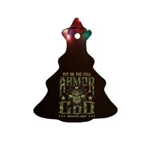 Put On The Full Armor Of God Christian Religious Bible Ceramic Tree Ornament