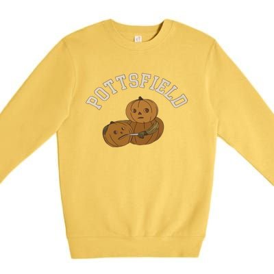 Pottsfield Over The Garden Wall Halloween Wear Pumpkin Premium Crewneck Sweatshirt