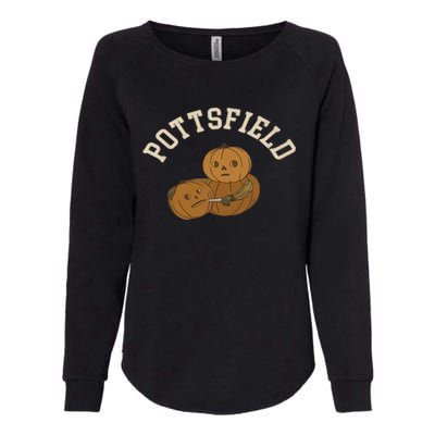 Pottsfield Over The Garden Wall Halloween Wear Pumpkin Womens California Wash Sweatshirt