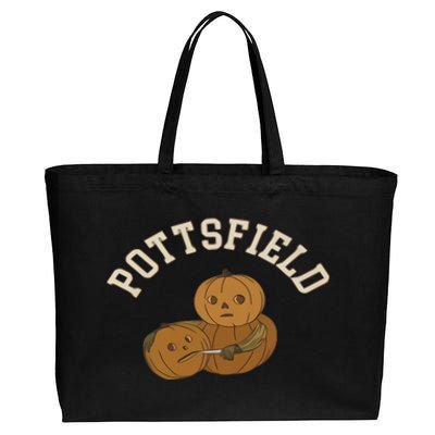 Pottsfield Over The Garden Wall Halloween Wear Pumpkin Cotton Canvas Jumbo Tote