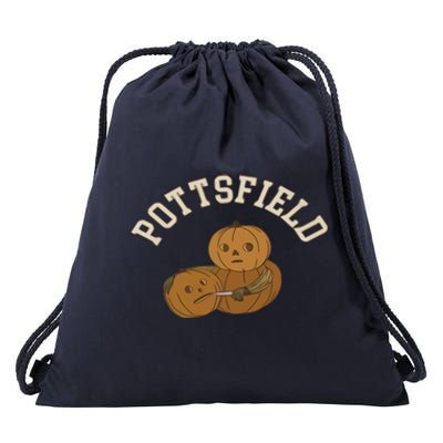 Pottsfield Over The Garden Wall Halloween Wear Pumpkin Drawstring Bag