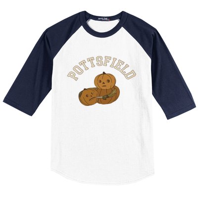 Pottsfield Over The Garden Wall Halloween Wear Pumpkin Baseball Sleeve Shirt