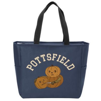 Pottsfield Over The Garden Wall Halloween Wear Pumpkin Zip Tote Bag