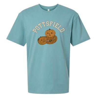 Pottsfield Over The Garden Wall Halloween Wear Pumpkin Sueded Cloud Jersey T-Shirt