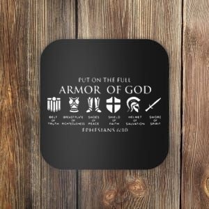 Put On The Full Armor Of God Coaster