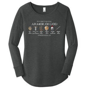 Put On The Full Armor Of God Belt Of Truth Breast Plate Of Women's Perfect Tri Tunic Long Sleeve Shirt