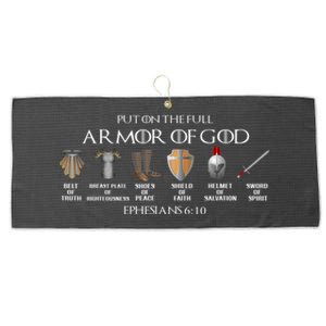 Put On The Full Armor Of God Belt Of Truth Breast Plate Of Large Microfiber Waffle Golf Towel