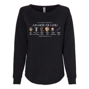 Put On The Full Armor Of God Belt Of Truth Breast Plate Of Womens California Wash Sweatshirt