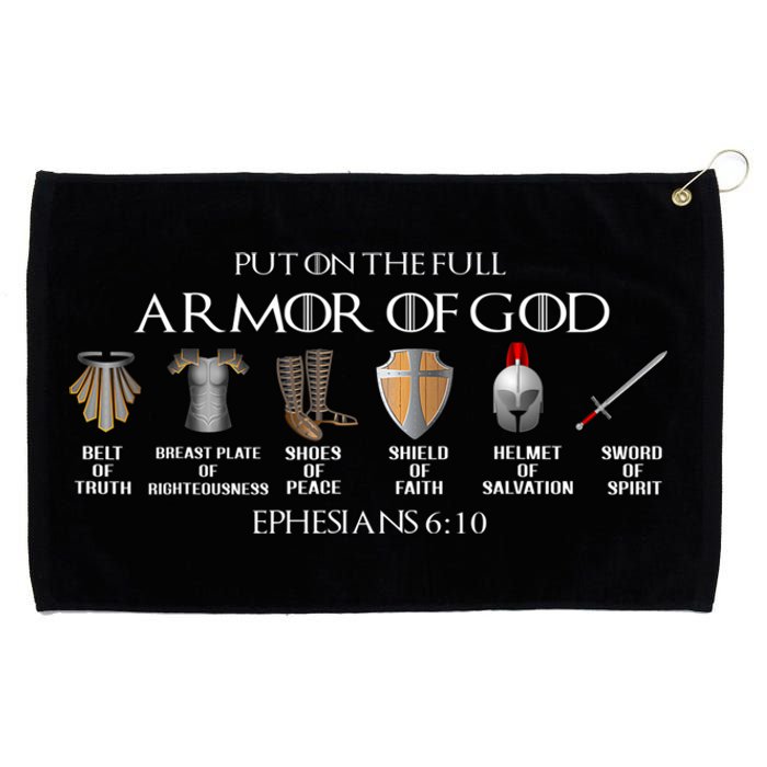 Put On The Full Armor Of God Belt Of Truth Breast Plate Of Grommeted Golf Towel