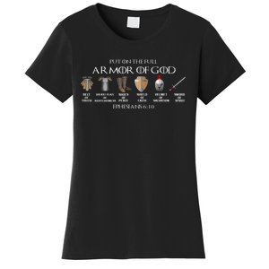 Put On The Full Armor Of God Belt Of Truth Breast Plate Of Women's T-Shirt