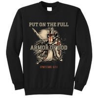 Put On The Full Armor Of God Christian Religious Quote Sweatshirt