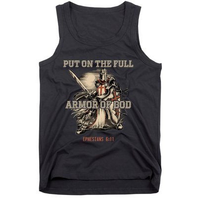 Put On The Full Armor Of God Christian Religious Quote Tank Top