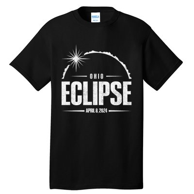 Path Of Totality Ohio 2024 April 8 2024 Eclipse Tall T-Shirt