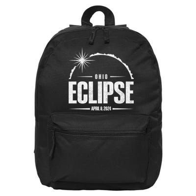 Path Of Totality Ohio 2024 April 8 2024 Eclipse 16 in Basic Backpack